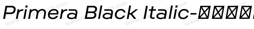 Primera Black Italic字体转换